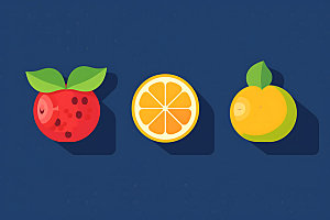 水果元素可爱图标