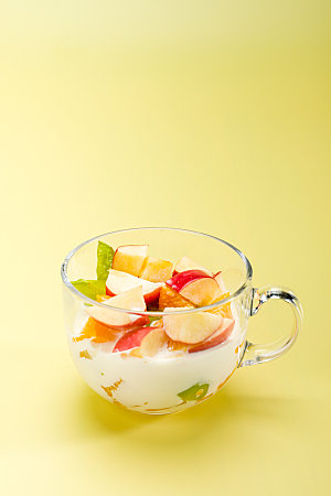 水果酸奶饮品高清摄影图