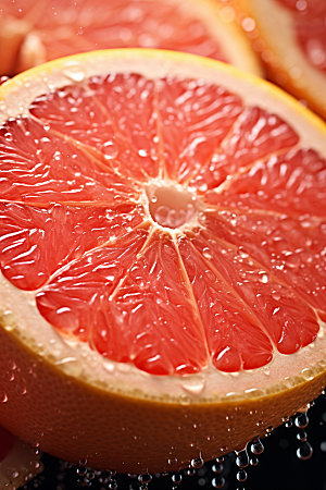 柚子高清水果摄影图
