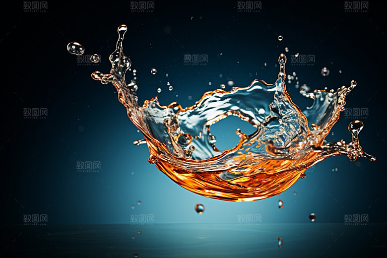 水花飞溅高清液体素材
