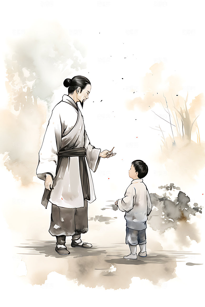 教书育人教师节教育插画