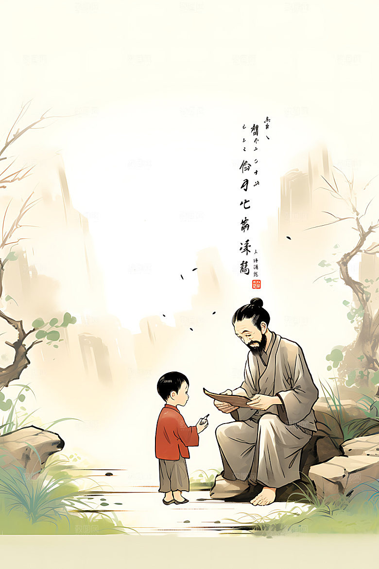 教书育人教育教师节插画