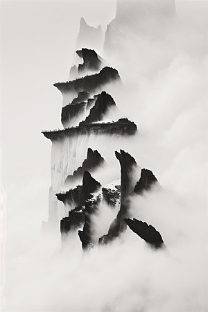 二十四节气3D中国风艺术字