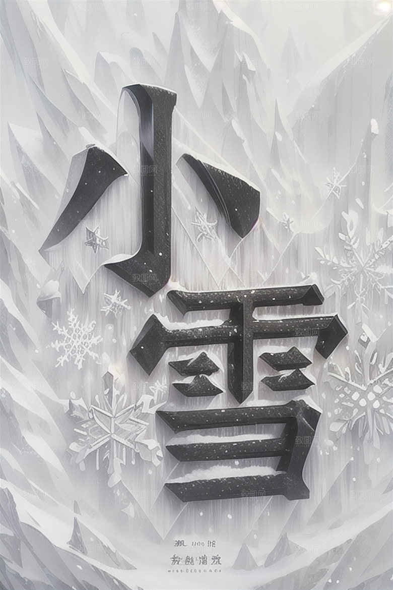 二十四节气创意书法艺术字