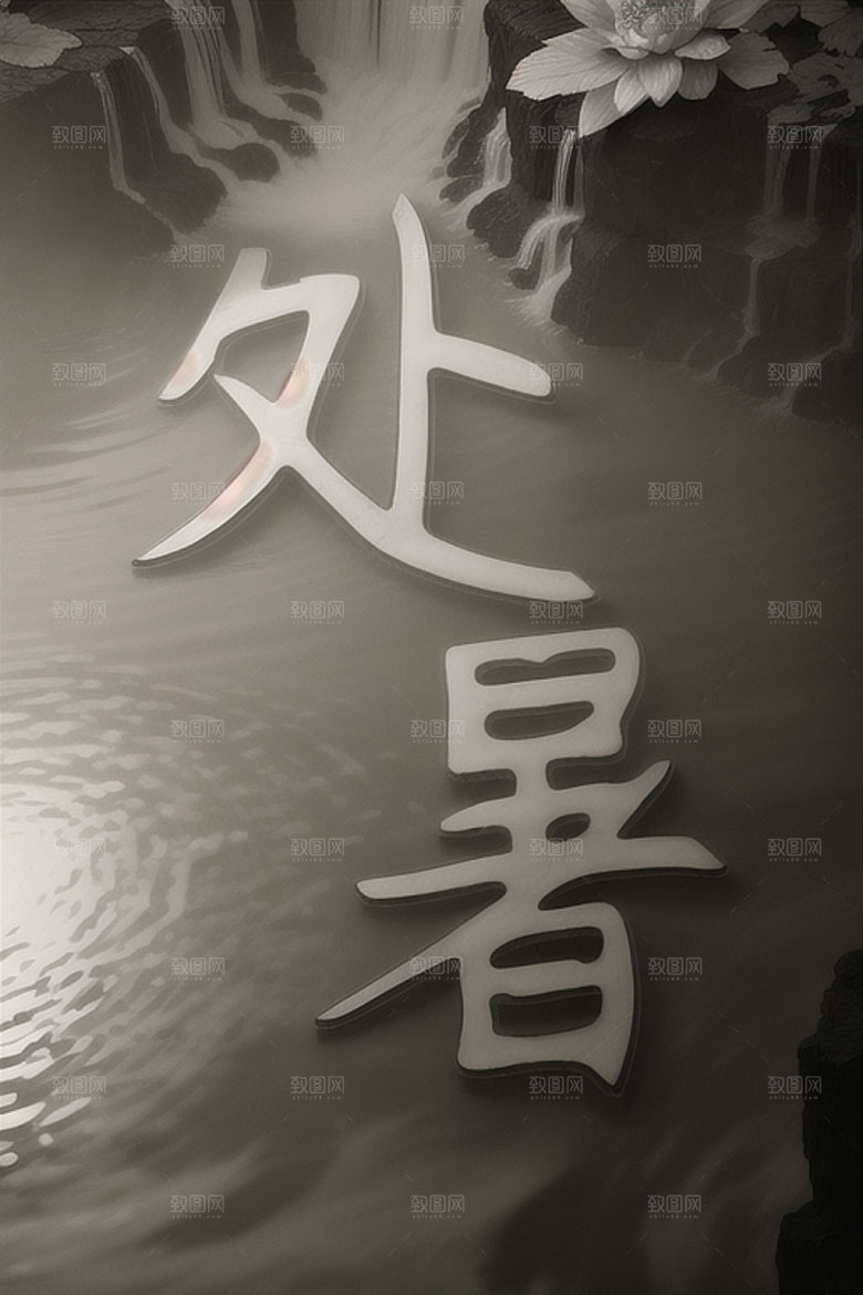 二十四节气立体字中国风艺术字