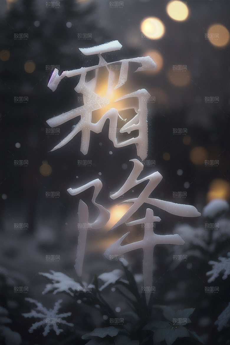 二十四节气立体字创意艺术字