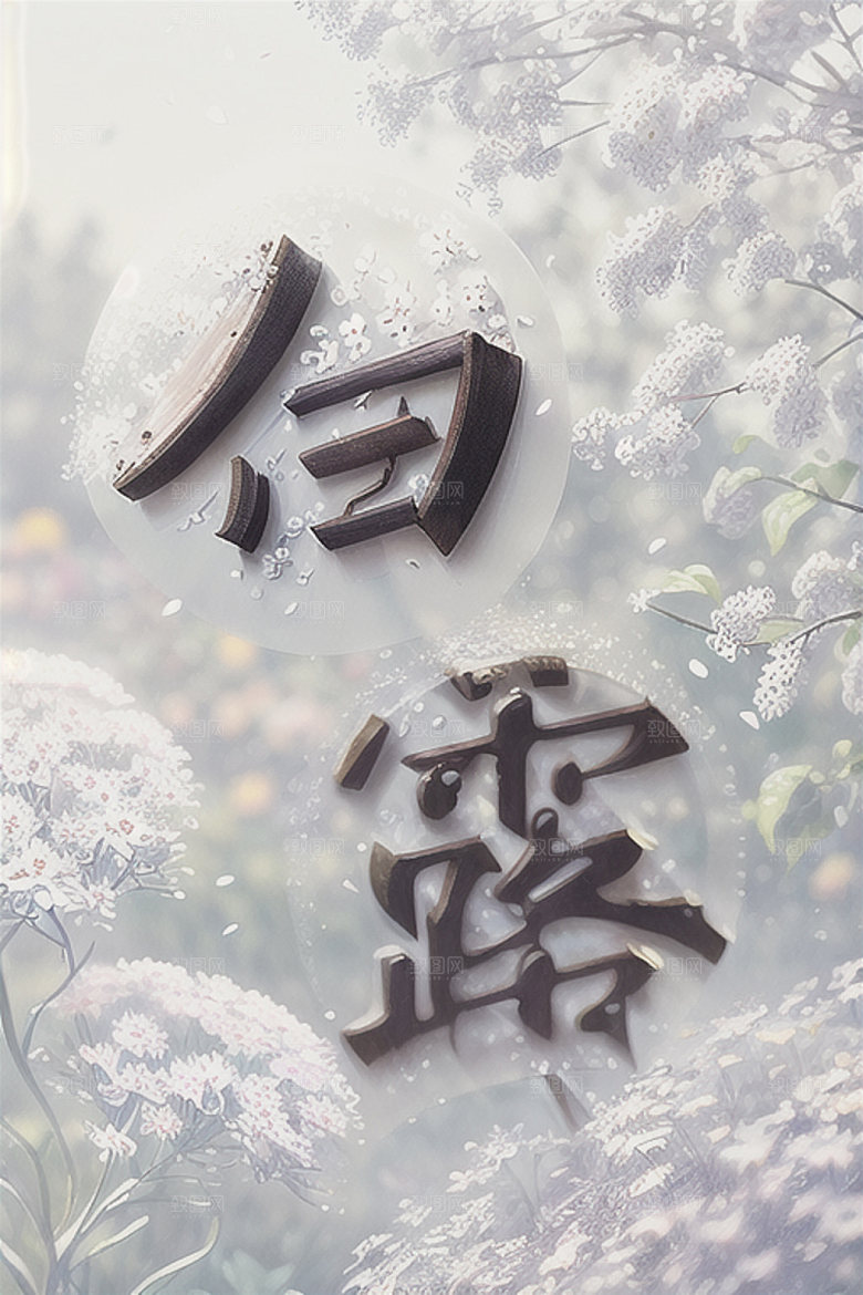 二十四节气立体字创意艺术字