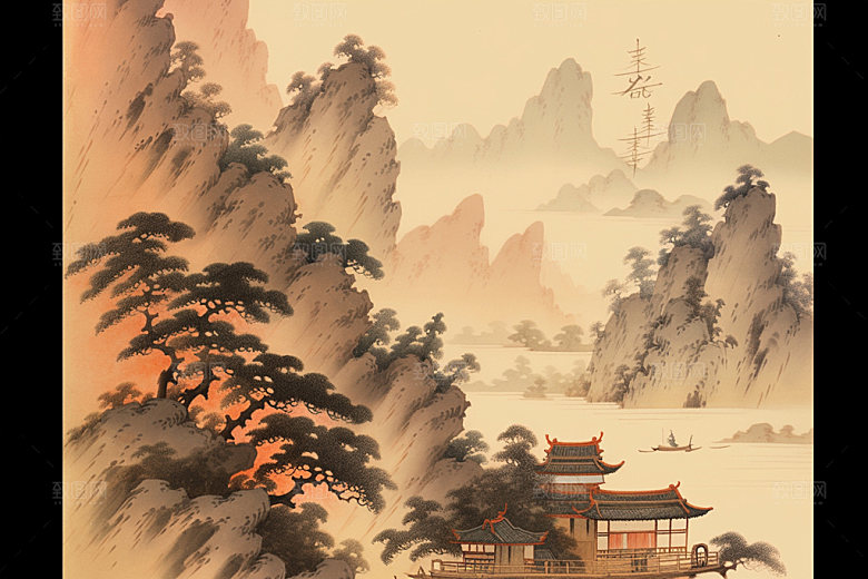 中国画高清艺术插画