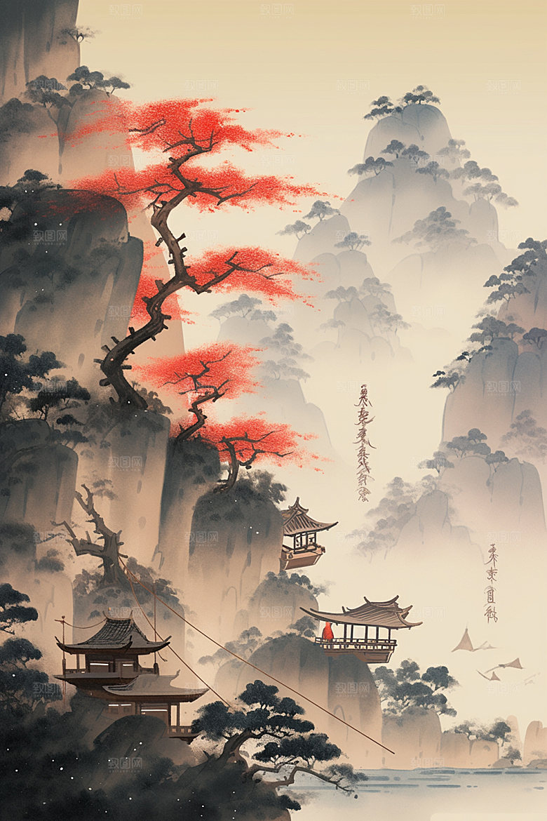 中国画高清艺术插画