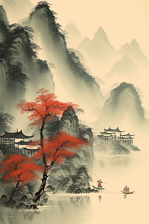 中国画高清艺术插画