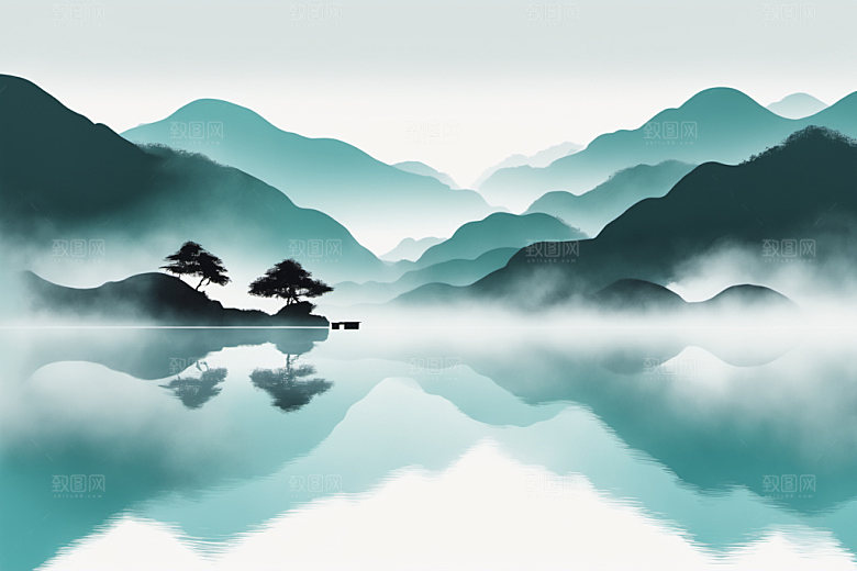 水墨写意意境装饰画