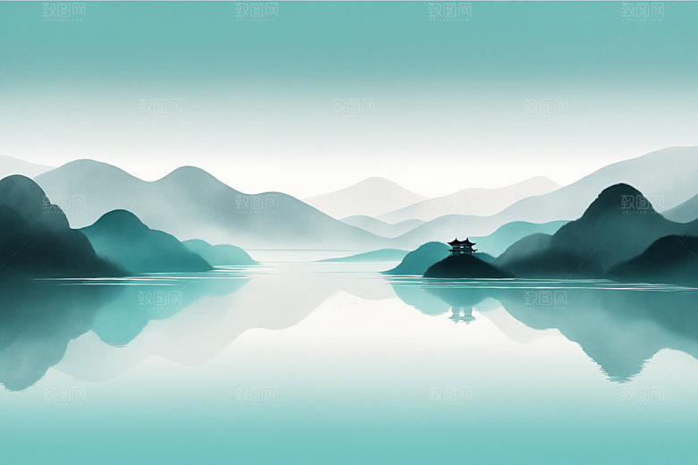 水墨高清国画装饰画