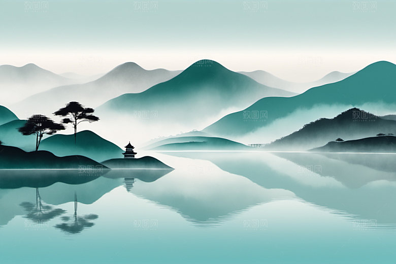 水墨写意中国风装饰画