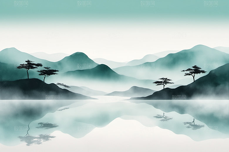 水墨写意中国风装饰画