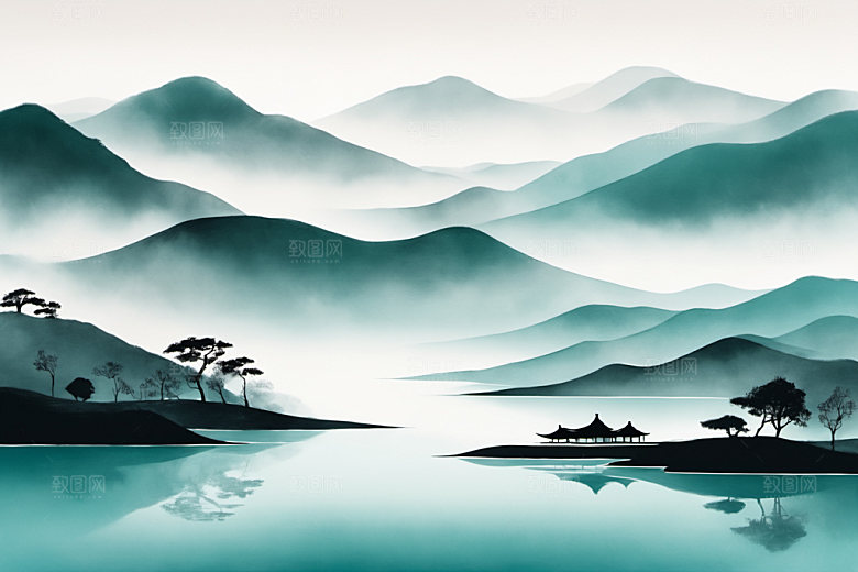 水墨意境高清装饰画