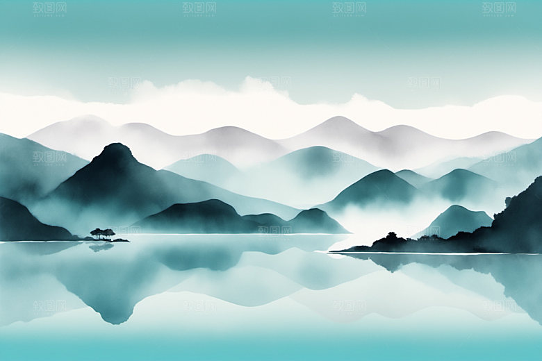 水墨中国风意境装饰画