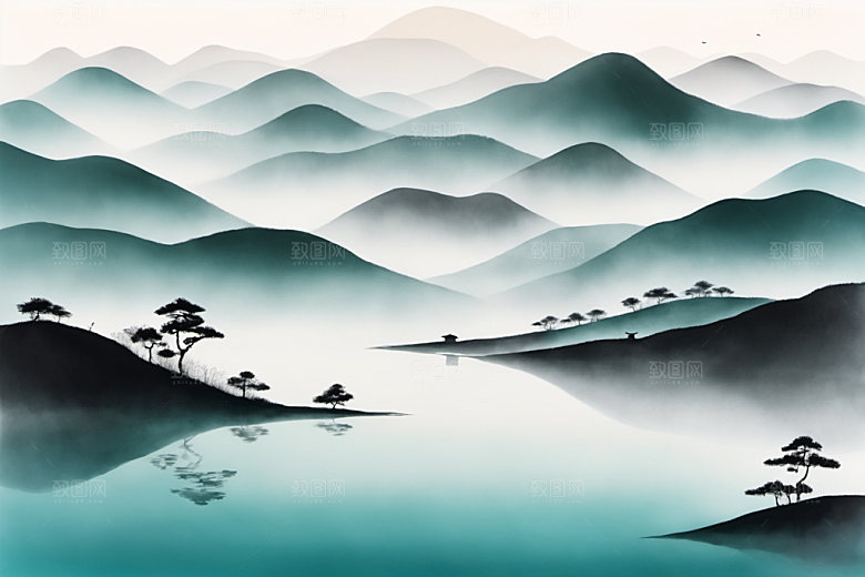 水墨写意意境装饰画
