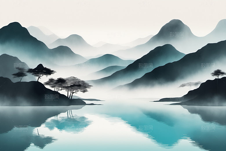 水墨写意意境装饰画