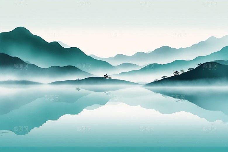 水墨写意中国风装饰画