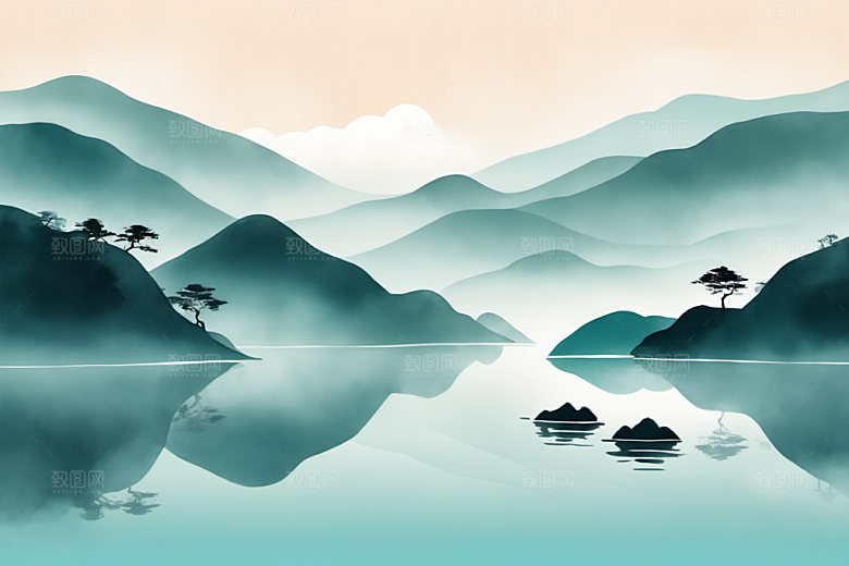 水墨写意意境装饰画