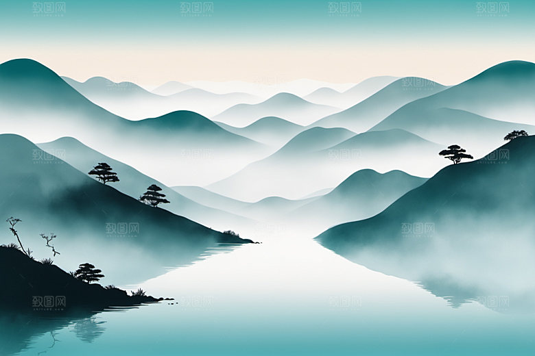 水墨意境写意装饰画
