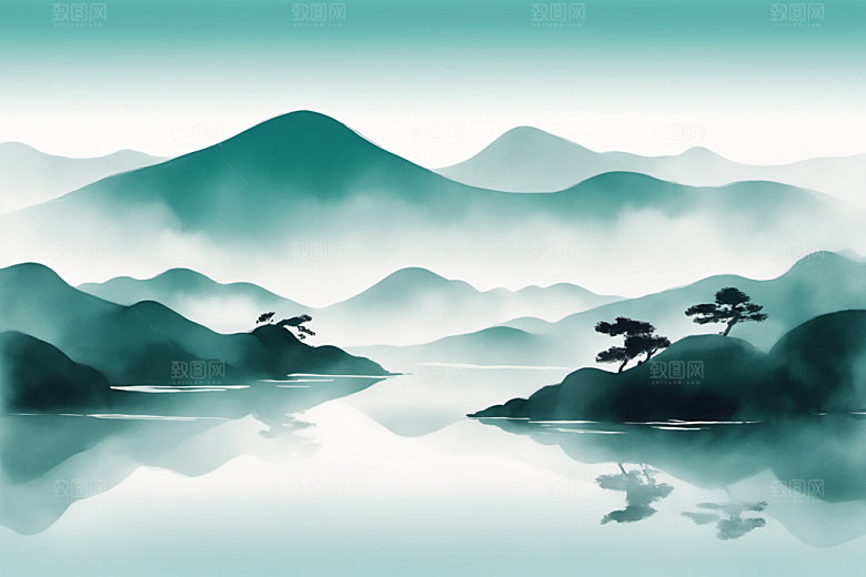 水墨高清唯美装饰画