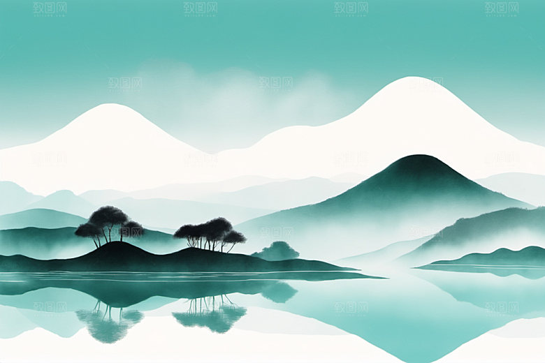 水墨意境高清装饰画