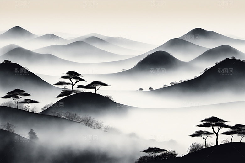 水墨国画写意装饰画