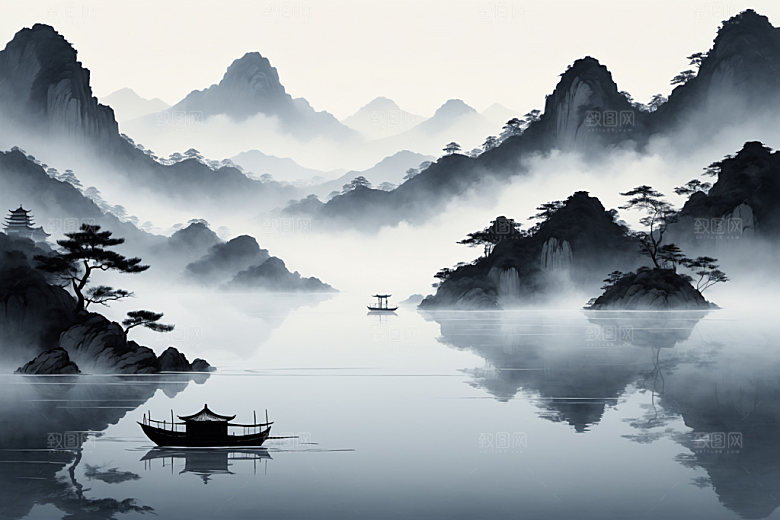 水墨写意高清装饰画