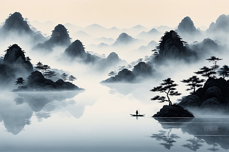 水墨意境高清装饰画