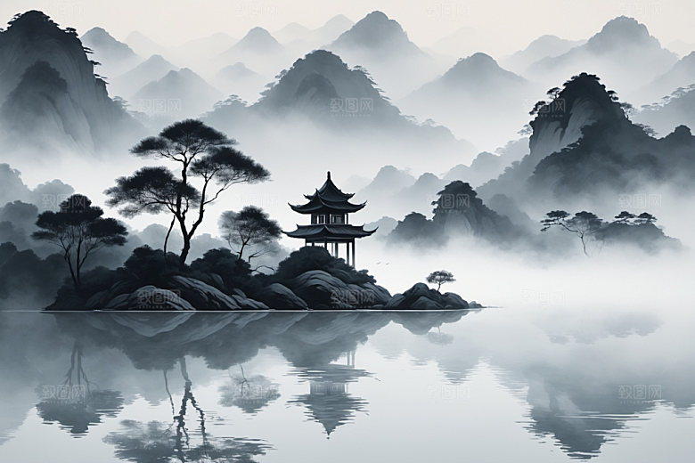 水墨意境写意装饰画