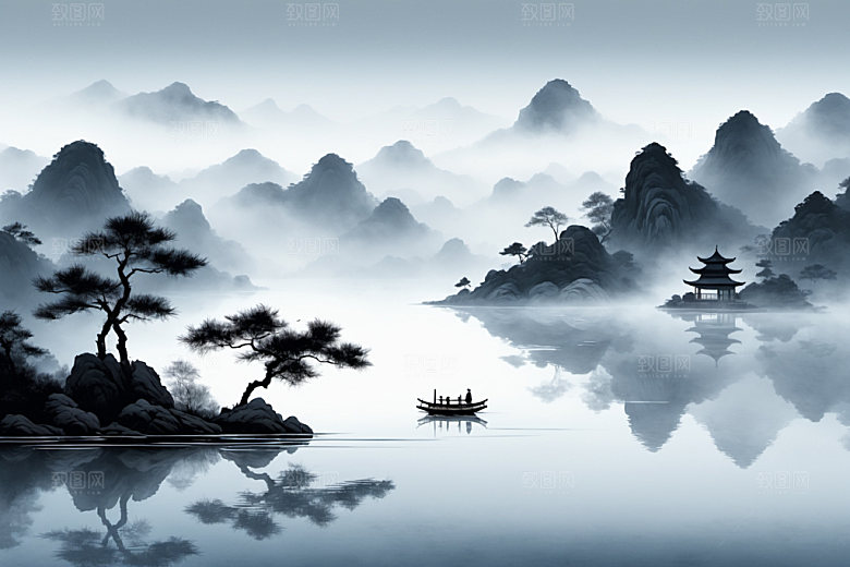 水墨中国风写意装饰画
