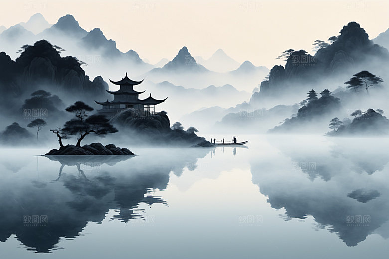 水墨意境写意装饰画