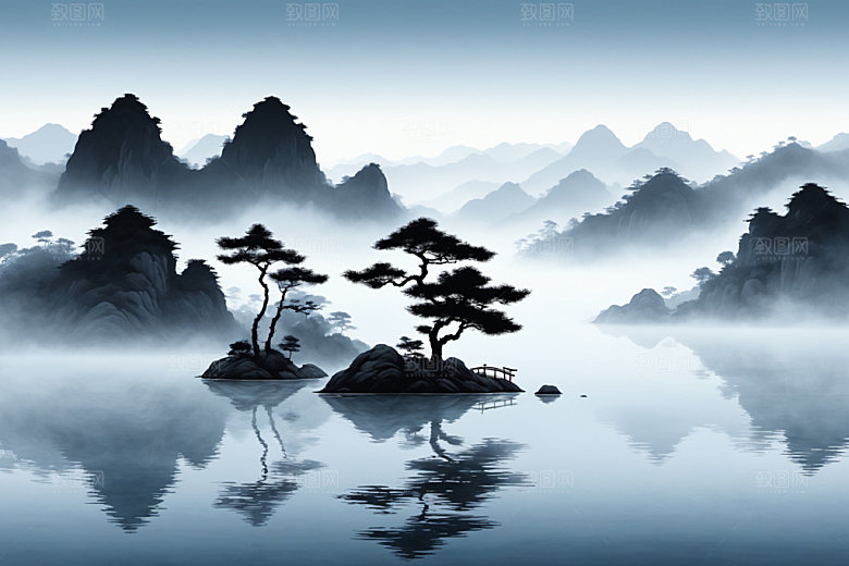 水墨国画写意装饰画