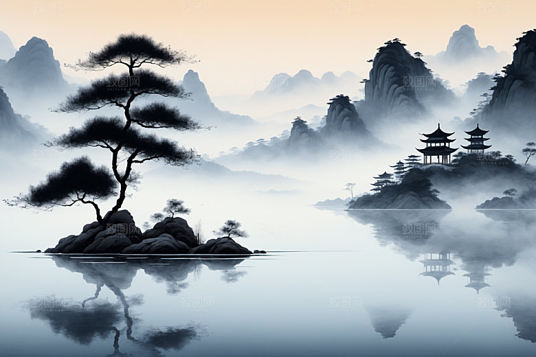 水墨国画写意装饰画