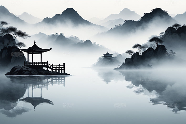 水墨意境写意装饰画