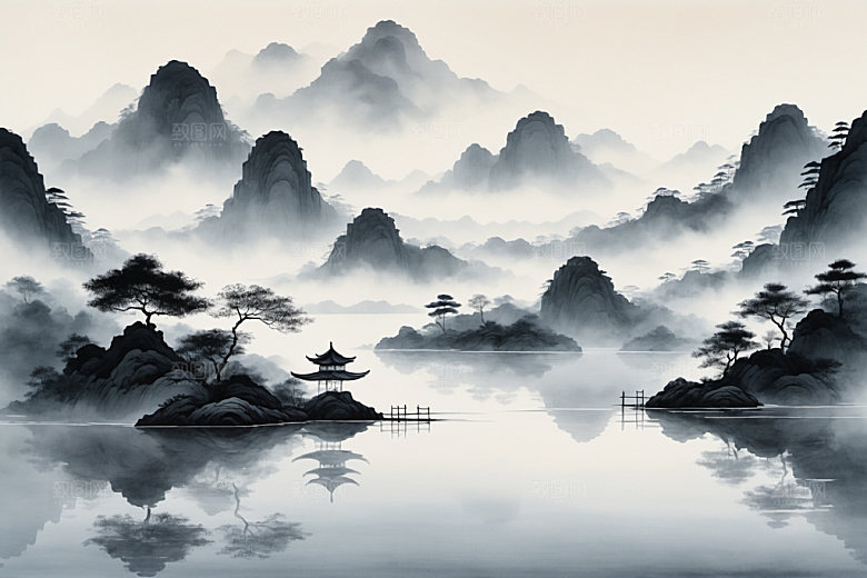 水墨意境写意装饰画