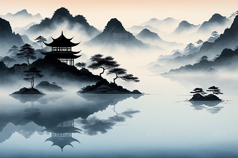 水墨写意意境装饰画