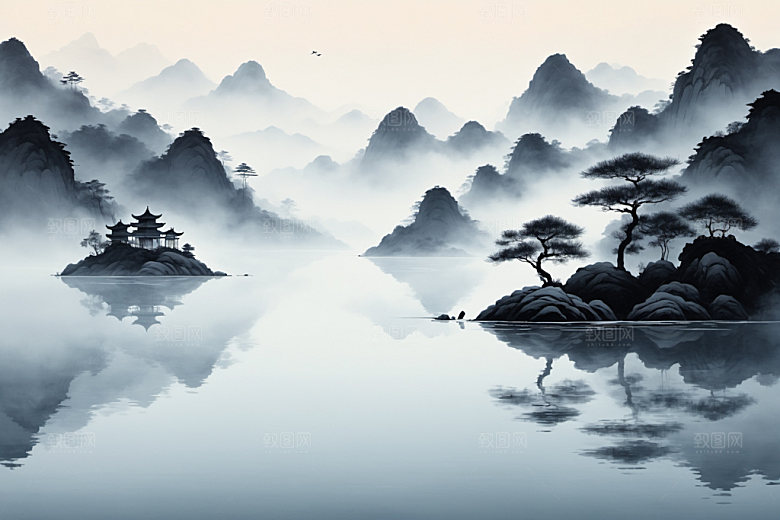 水墨意境写意装饰画