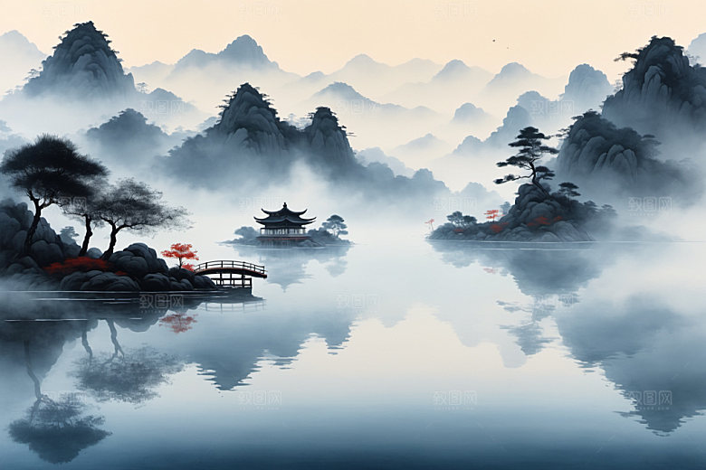 水墨国画写意装饰画