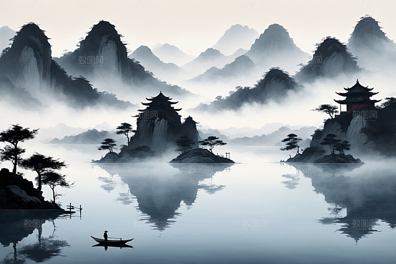 水墨写意意境装饰画
