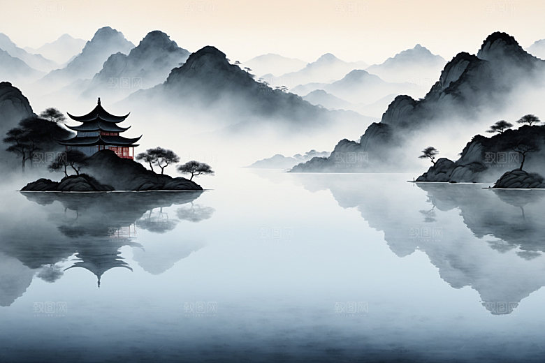 水墨写意高清装饰画