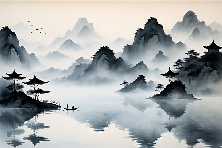 水墨意境高清装饰画