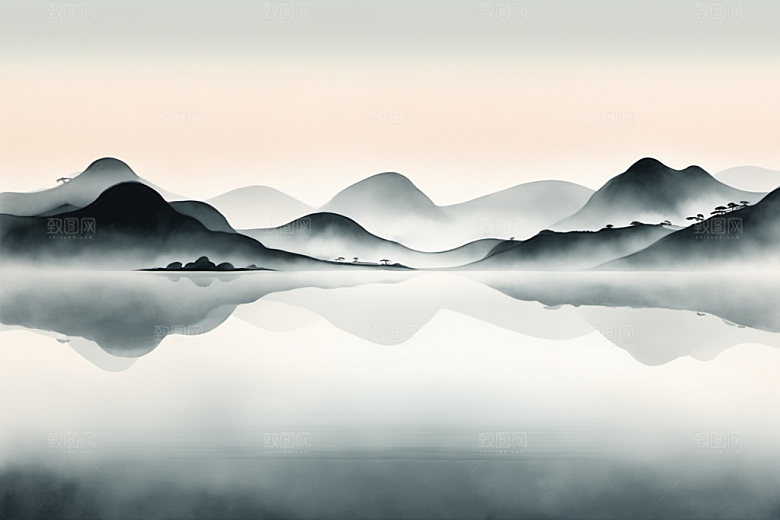 水墨高清唯美装饰画