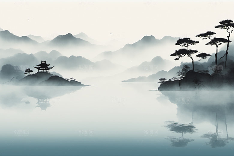 水墨高清中国风装饰画
