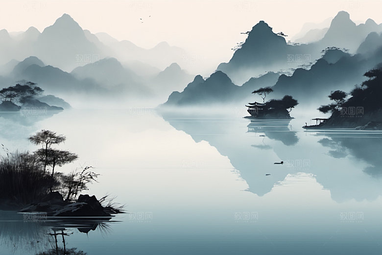 水墨中国风高清装饰画