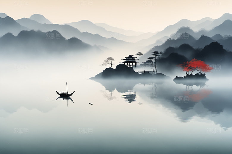 水墨高清唯美装饰画