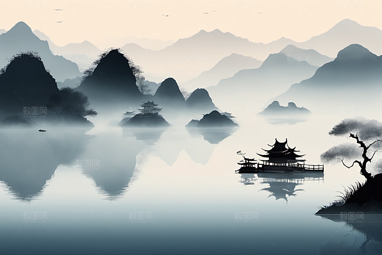 水墨写意高清装饰画
