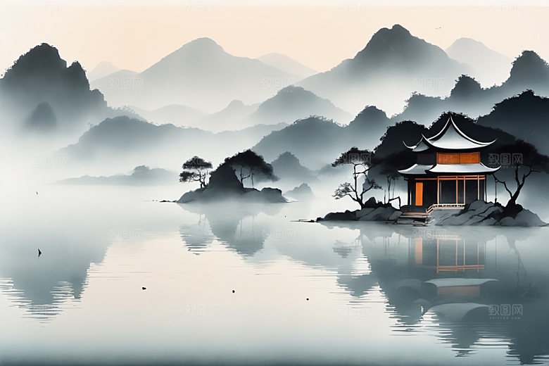 水墨国画写意装饰画