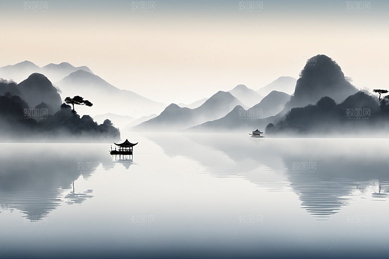 水墨写意高清装饰画